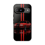 Fox Body Mustang Phone Case, Red 87 Muscle Car Stripe Studio Cover