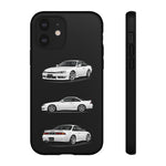 White S14 Silvia JDM Sports Car Phone Case Tough Multi View