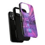 Empty Mall Escalator Vaporwave Art Tough Phone Case