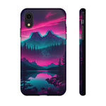 2 Rounds Canada Retina Artwork Vaporwave Phone Case – Landscape Aesthetic