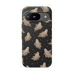 Vintage Ghost Pattern phone case | Halloween spooky stars design