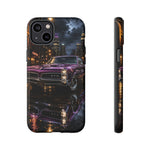 67 GTO Phone Case Purple, Rainy City Night Muscle Car Tough Cover