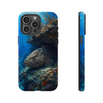 Grouper Reef Phone Case, Sunbeam Ledge Marine Art Tough Cover