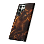 Burmese Golden Sable Portrait Art Tough Phone Case