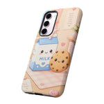 Milk Cookie Phone Case Cute Food Kawaii Tough Cover Gift Art