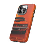 Orange Cuda Phone Case, 71 Classic Muscle Car Tough Cover
