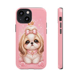 Shih Tzu Princess Kawaii Chibi Puppy Pet Dog Art Tough Phone Case