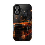 Challenger RT Phone Case, Rainy City Night Muscle Car Tough Cover