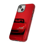 Red Miata Phone Case, NA MX5 90s JDM Roadster Tough Cover