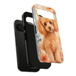 Miniature Poodle Whimsical Watercolor Art Tough Phone Case