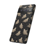 Vintage Ghost Pattern phone case | Halloween spooky stars design