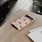 Pink Cherry Pattern Phone Case | Cute Retro Fruit Design