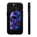 Holographic Skull Phone Case, Shattered Glass Iridescent Cover