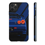 R34 Skyline Afterburner Rear GT-R Tough Phone Case for JDM Fans