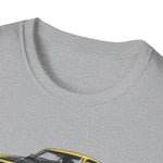 Yellow 1969 Mach 1 T-Shirt | Classic Muscle Car Illustration