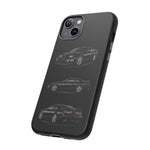Black 300ZX Sports Car Tough Phone Case - Multi View