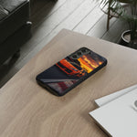 Orange C8 Z06 Flat Plane V8 Speed Art Tough Phone Case