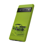 Green Cuda Muscle Car phone case for Gear Heads