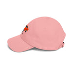 1967 1968 Mustang Fastback Dad Hat Pony Car Cap Adjustable Orange White GT