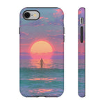 Vaporwave Ocean Sunset Tough Phone Case Cover Gift Art