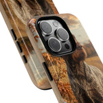 German Wirehaired Pointer Autumn Art Tough Phone Case