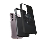 Black 1970 Nova SS Studio Front Tough Phone Case for Muscle Car Fans