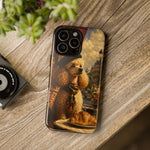 Poodle in Beret Phone Case | Vintage Paris Café Illustration