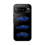 Blue 180SX JDM Sports Car Phone Case Tough Multi View