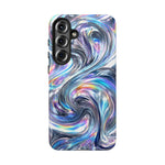 Chrome Metallic Swirl  Art Tough Phone Case
