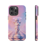 Praying Cherub Statue halo Vaporwave Aesthetic phone case