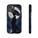 Geisha Parasol Moonlight Art Tough Phone Case
