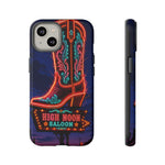 Neon Cowboy Boot phone case | High Noon Saloon design