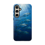 Amberjack School Phone Case, Open Water Sunlight Tough Cover