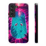 Neon Flamingo Pool Vaporwave Art Tough Phone Case
