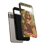 Cocker Spaniel Picnic Scene phone case | vintage dog art