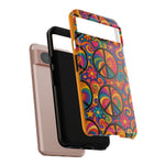 Peace Love Rainbow Spiral Art Tough Phone Case