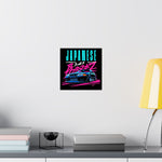 Skyline R32 GT-R Poster JDM Neon Japanese Car Wall Art