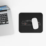 Sports Car C7 Outline Mouse Pad | Racing Silhouette Desk Mat
