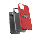 Red Classic Corvette C1 Illustration phone case | Retro Car Tough Case