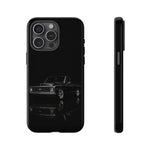 Black Classic C10 Truck Phone Case | Vintage Pickup Reflection, Minimal Auto Design