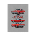 1965 Olds 442 Convertible Car blanket | Classic Muscle Car Illustration