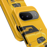 Yellow Supra Phone Case, MK4 90s JDM Legend Tough Protective Cover for Men