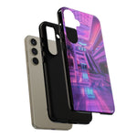 Empty Mall Escalator Vaporwave Art Tough Phone Case