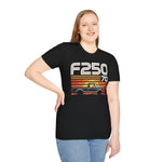1970 F250 Retro Sunset Truck T-Shirt Classic Pickup Graphic Tee