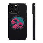 Great Dream Wave Circular Badge Vaporwave Phone Case – Japanese Aesthetic