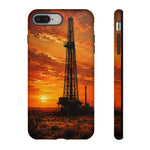Texas Oil Rig Sunset phone case | Tough Cases