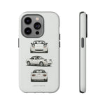 1989 Miata White Triple View Roadster Tough Phone Case Cover