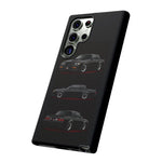 Black GNX Phone Case, Three-View Muscle Car Vector Tough Cover