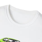 1971 Demon Green Classic Muscle Car T-Shirt | Vintage Coupe Illustration