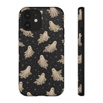 Vintage Ghost Pattern phone case | Halloween spooky stars design